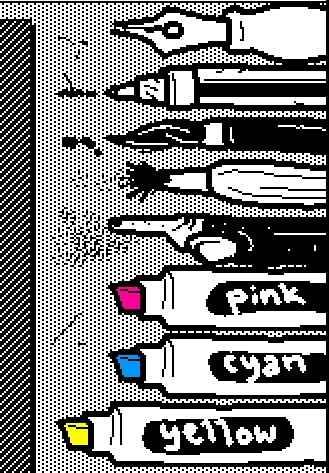 WigglyPaint 8 unique animated brushes selection panel